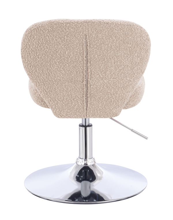 HR193N Latte modern boucle  szék krómozott lábbal
