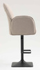 HR280KW Latte modern boucle szék fekete lábbal