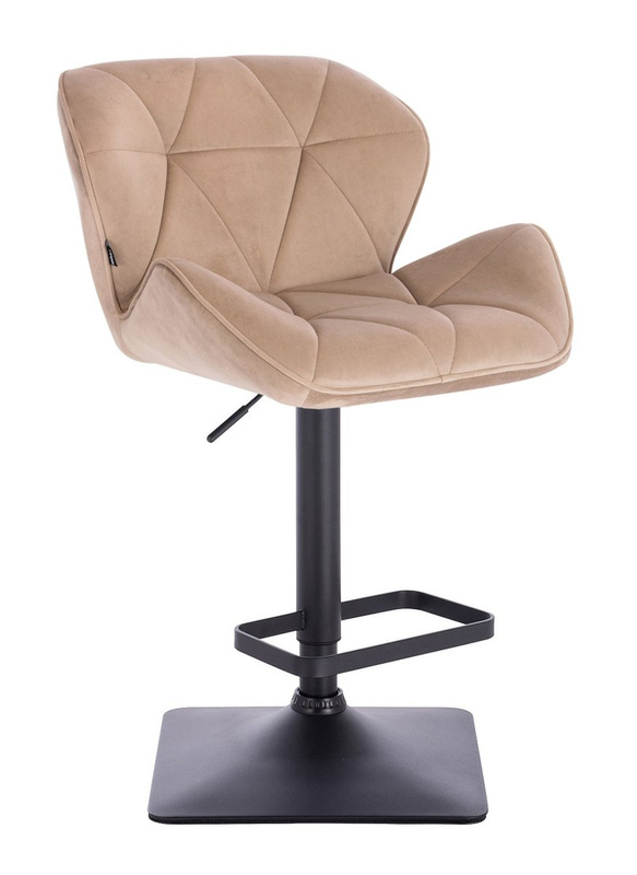 HR111KW Latte modern velúr szék fekete lábbal