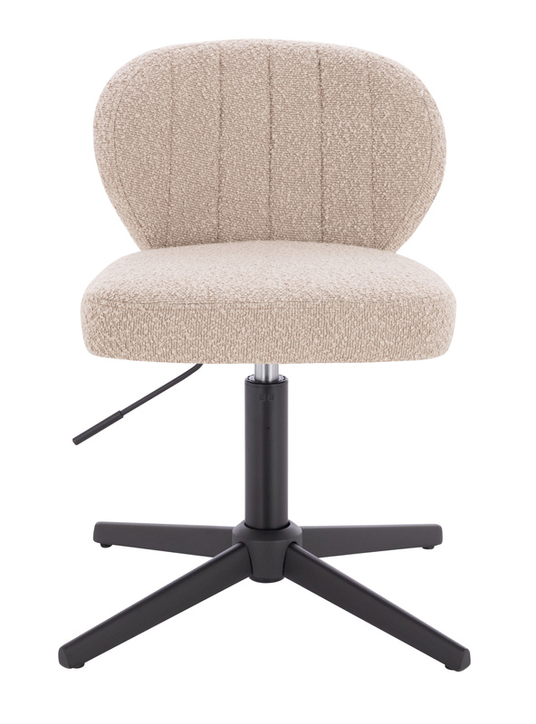HR193CROSS Latte modern boucle  szék fekete lábbal