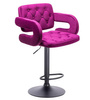 HR8403W Fukszia modern velúr szék