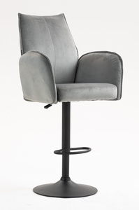 HR280W Acél Modern Velúr Szék Fekete lábbal