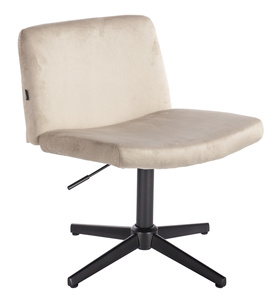 HR150CROSS Latte Modern Velúr Szék Fekete lábbal