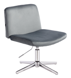 HR150CROSS Grafit Modern Velúr Szék Krómozott lábbal