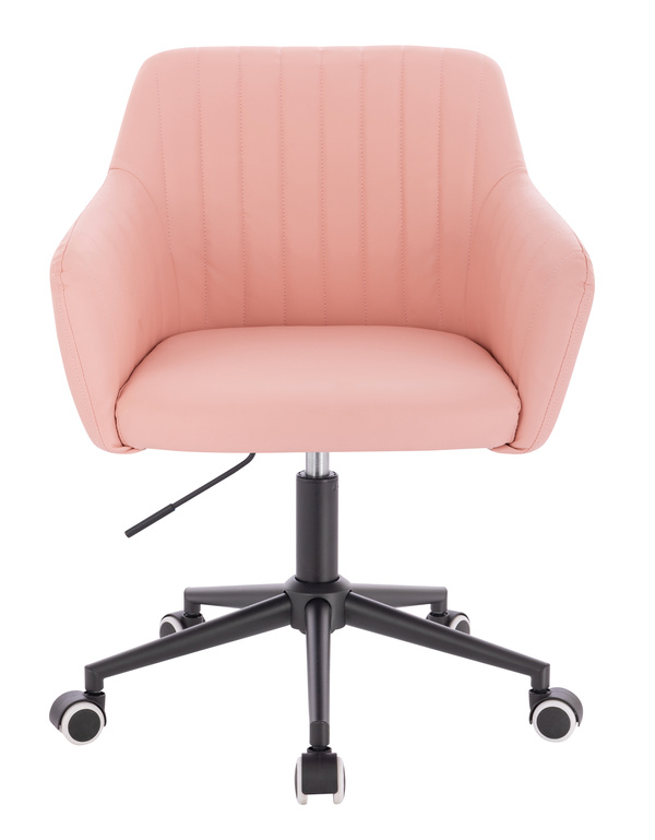 HC190K Rózsaszín Modern Műbőr Szék Fekete lábbal