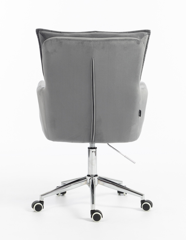 HR250K Grafit modern velúr szék krómozott lábbal