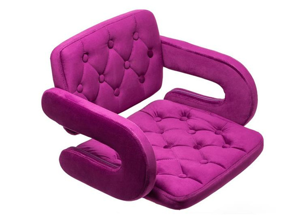 HR8403W Fukszia modern velúr szék