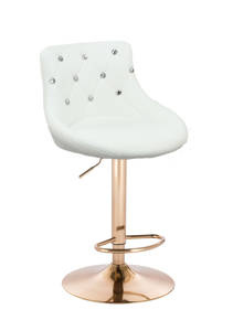 SZÉK HC931W FEHÉR ARANY LÁBBAL