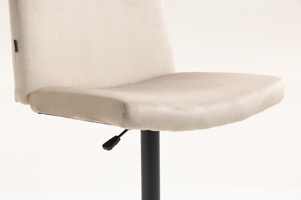 HR150W Latte Modern Velúr Szék Fekete lábbal