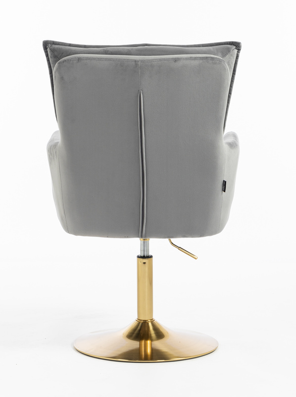 HR250N Grafit modern velúr szék arany lábbal