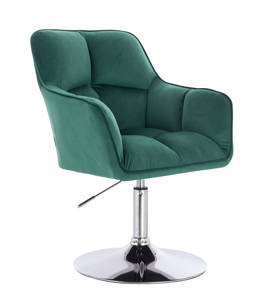 HR550N Sötétzöld modern velúr szék