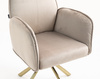 HR280 CSILLAGLÁB Latte Modern Velúr Szék Arany lábbal