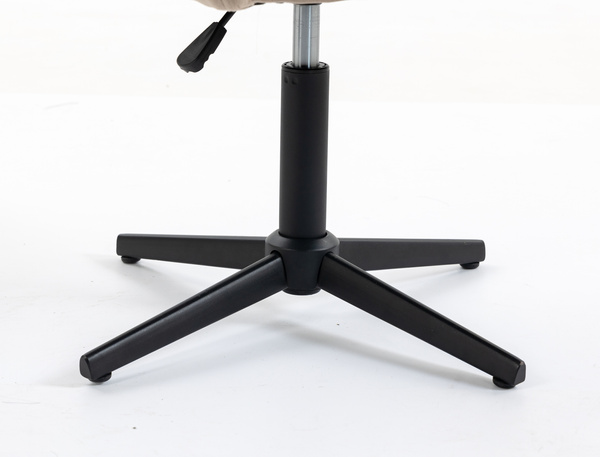 HR250CROSS Latte modern velúr szék fekete lábbal