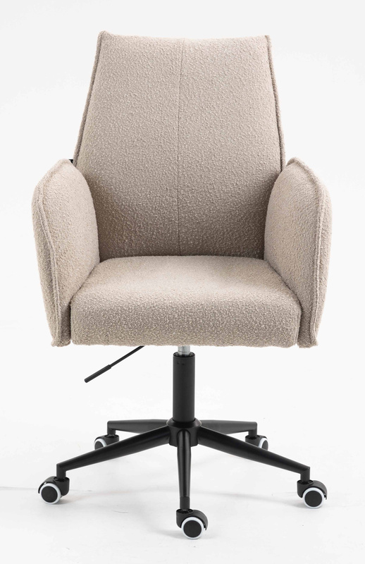 HR280K Latte modern boucle szék fekete lábbal