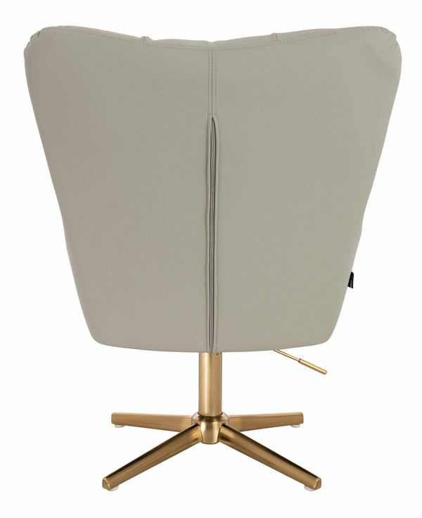 HR650CROSS Len Szín Műbőr Premium Soft szék arany lábbal