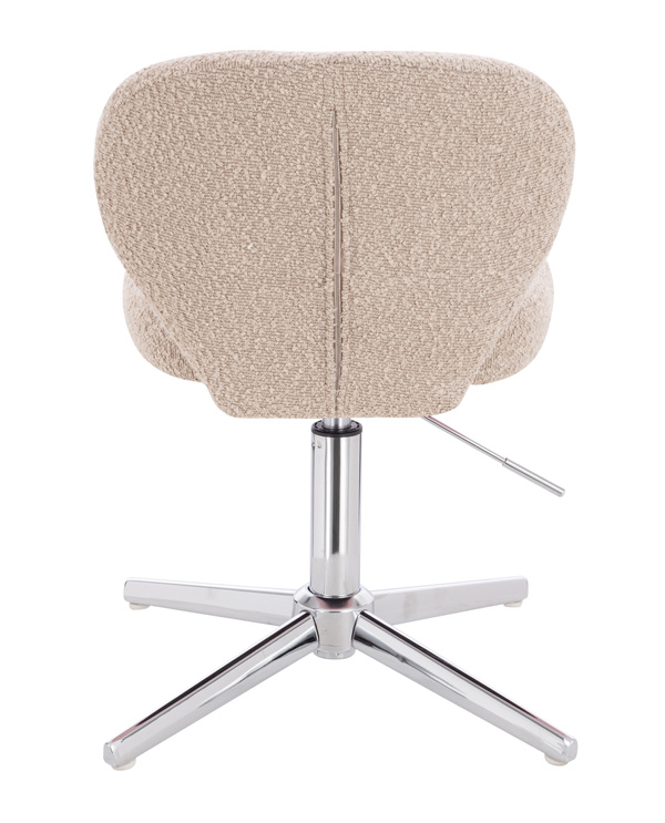 HR193CROSS Latte modern boucle  szék krómozott lábbal