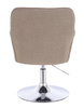 HR550N Latte modern boucle szék krómozott lábbal
