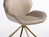 HR350 CSILLAGLÁB Latte modern velúr szék arany lábbal