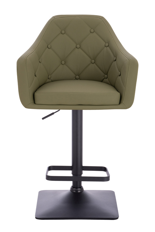 HR831KW Khaki Műbőr Premium Soft szék fekete lábbal