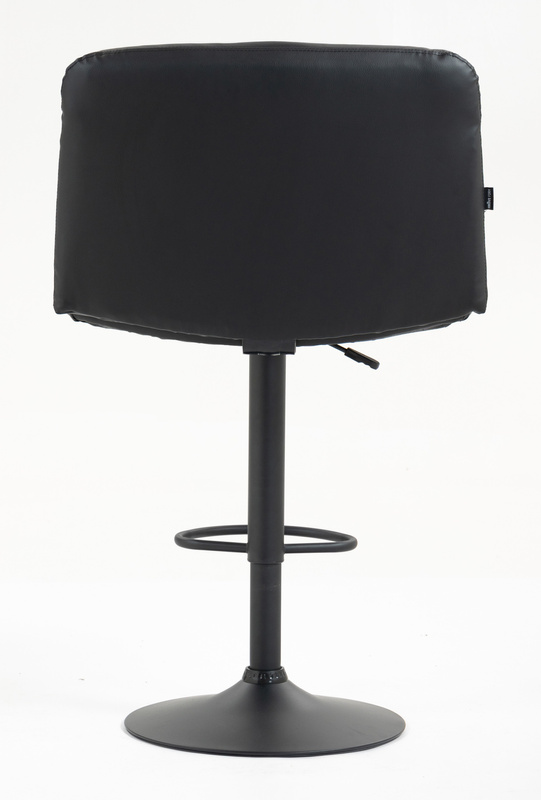 HR150W Fekete Modern Műbőr Szék Fekete lábbal
