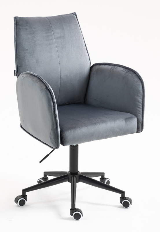 HR280K Grafit Modern Velúr Szék Fekete lábbal