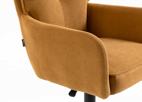 HR250W Curry Sárga Prémium Kordbársony Fekete Lábbal