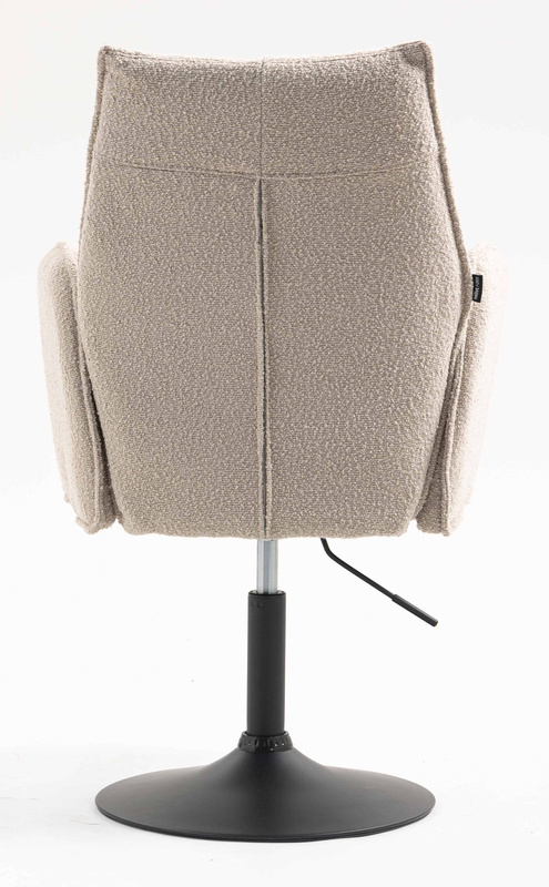 HR280N Latte modern boucle szék fekete lábbal