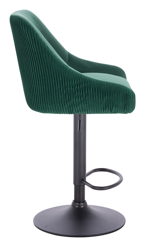 HR920W Sötétzöld Modern Velúr Szék Fekete lábbal