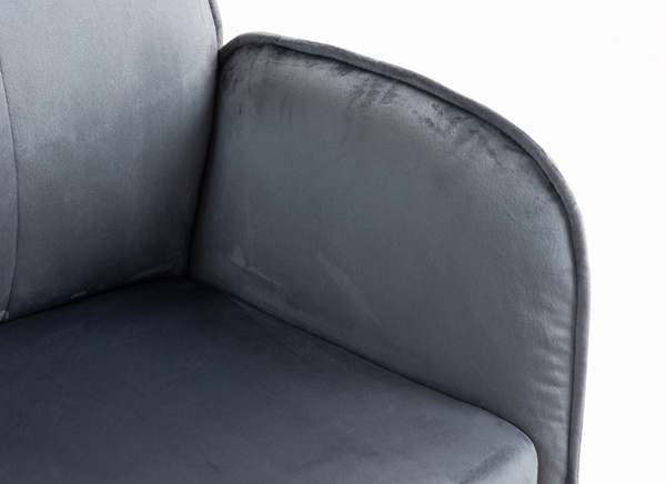 HR280K Grafit Modern Velúr Szék Fekete lábbal