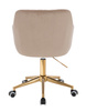 HR190K Latte Modern Velúr Szék Arany lábbal