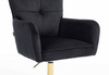 HR250CROSS Fekete modern velúr szék arany lábbal