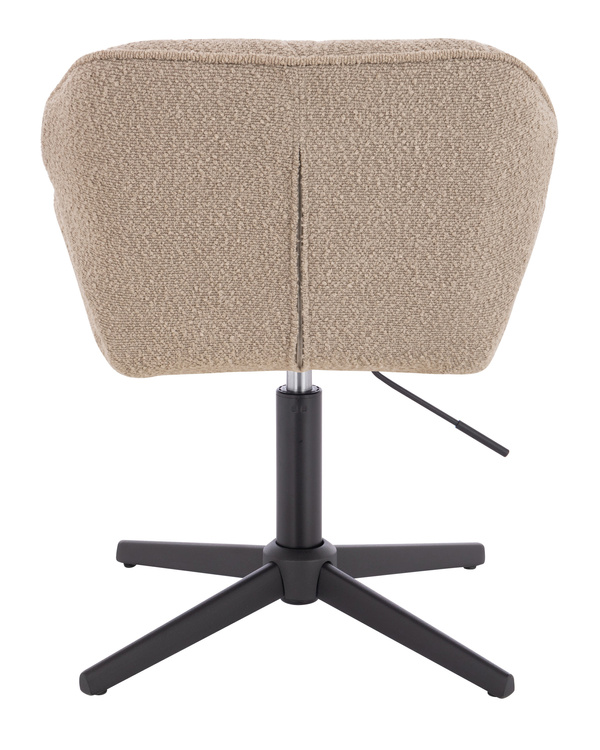 HR111CROSS Latte modern boucle szék fekete lábbal