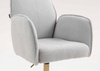 HR280K Szürke modern boucle szék arany lábbal