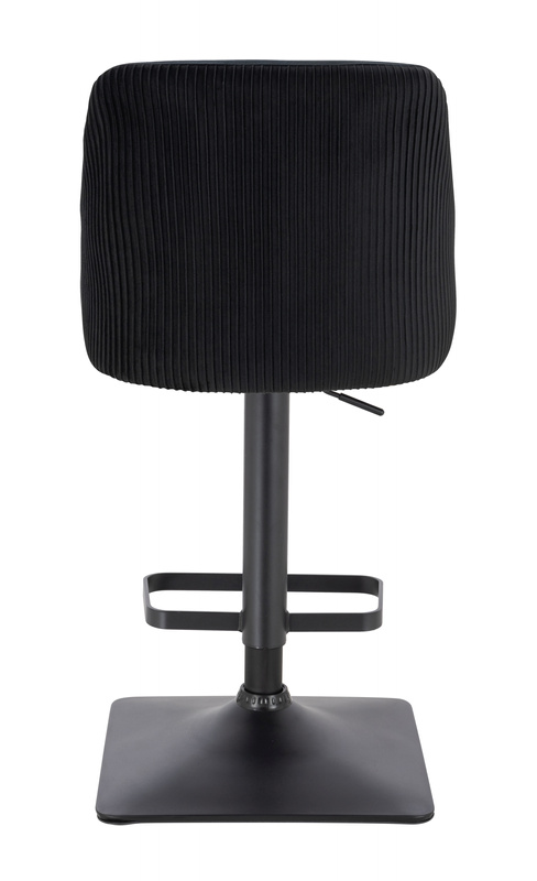 HR920KW Fekete Modern Velúr Szék Fekete lábbal