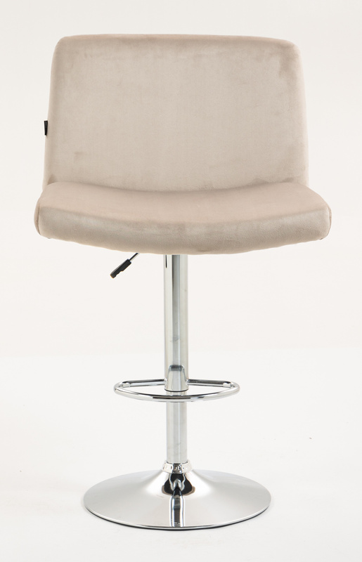 HR150W Latte Modern Velúr Szék Krómozott lábbal