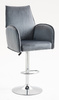 HR280W Grafit Modern Velúr Szék Krómozott lábbal