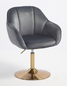 HR2055N Grafit Modern Velúr Szék Arany lábbal