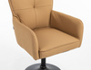 HR250N Karamell Színű Prémium Soft Műbőr Szék Fekete Lábbal