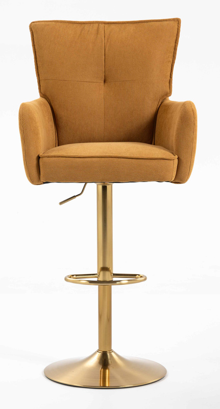 HR250W Curry Sárga Prémium Kordbársony Arany Lábbal