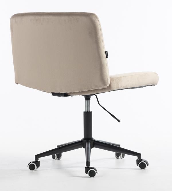 HR150K Latte Modern Velúr Szék Fekete lábbal