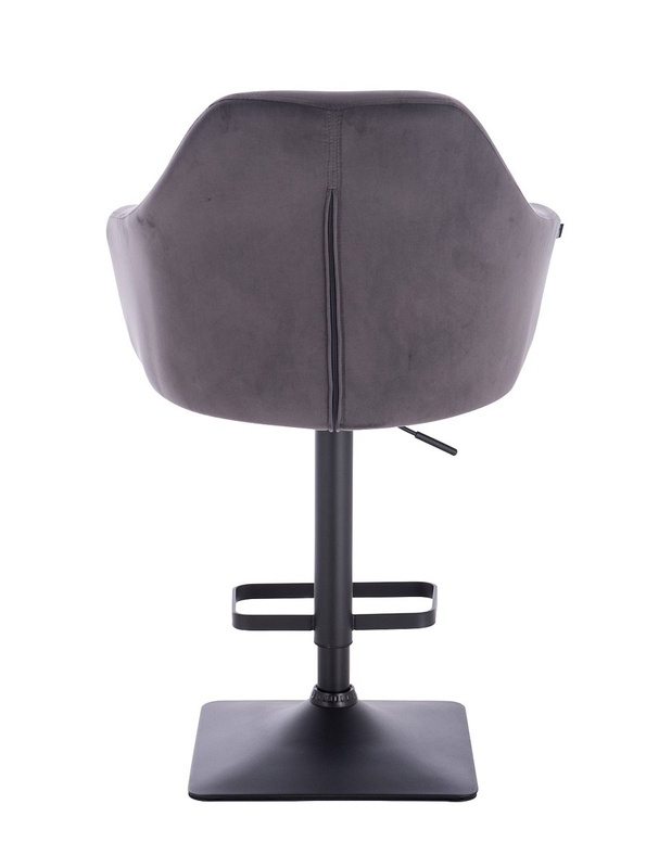 HR830KW Grafit Modern Velúr Szék fekete lábbal