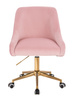 HR920K Púder Rózsaszín Modern Velúr Szék Arany lábbal