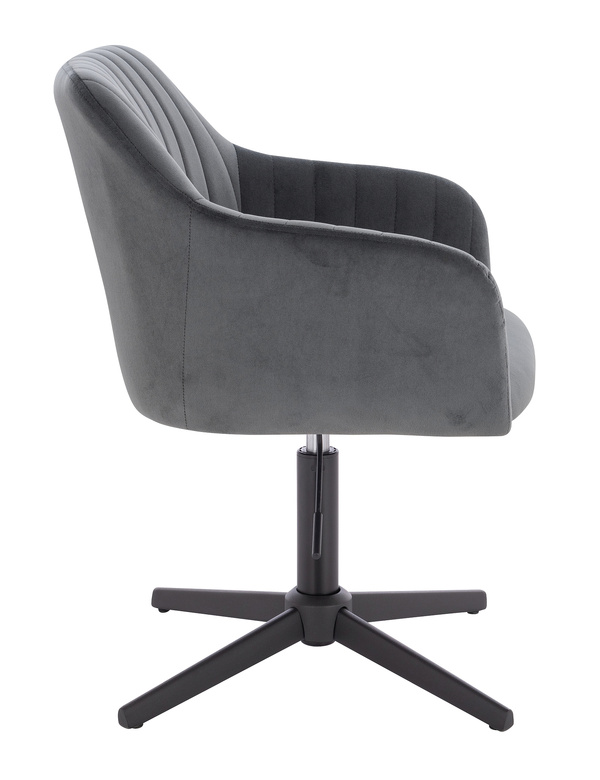 HR190CROSS Grafit Modern Velúr Szék Fekete lábbal