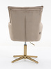 HR250CROSS Latte modern velúr szék arany lábbal