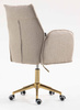 HR280K Latte modern boucle szék arany lábbal