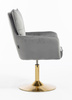 HR250N Grafit modern velúr szék arany lábbal