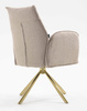 HR280 CSILLAGLÁB Latte modern boucle szék arany lábbal