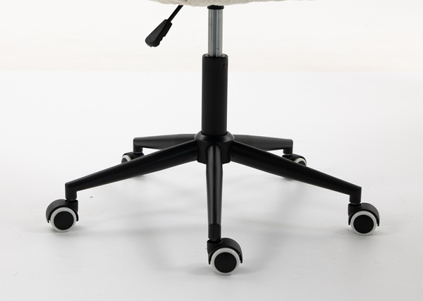 HR2055K Krémszínű Modern Boucle Szék Fekete lábbal