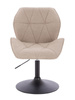HR212N Latte modern boucle szék fekete lábbal
