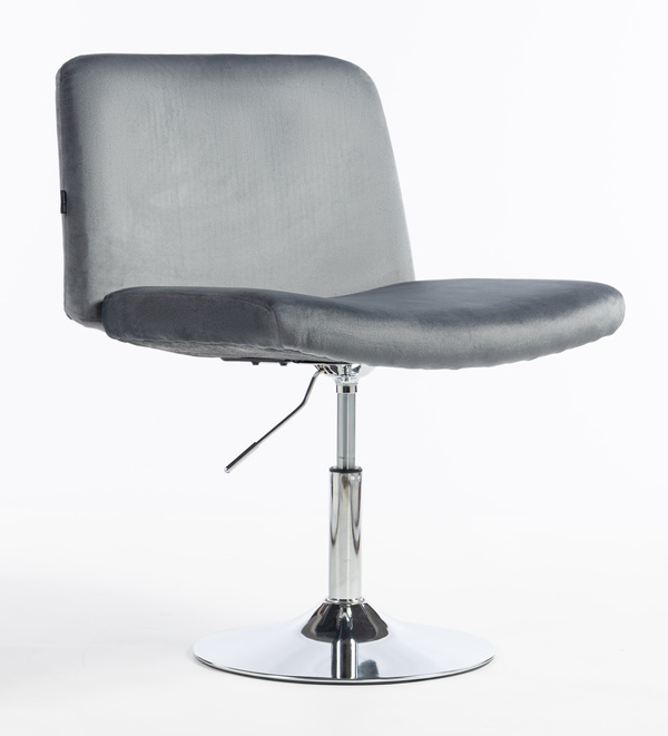 HR150N Grafit Modern Velúr Szék Krómozott lábbal